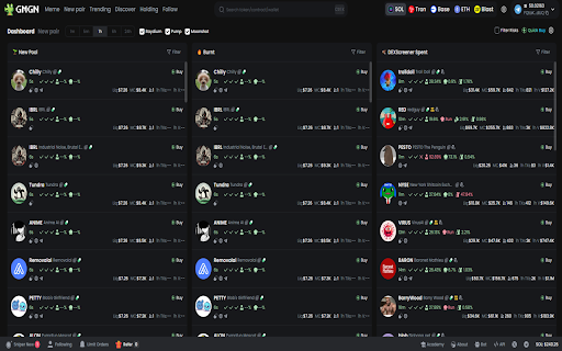 GMGN Tools (gmgn.ai)  from Chrome web store to be run with OffiDocs Chromium online