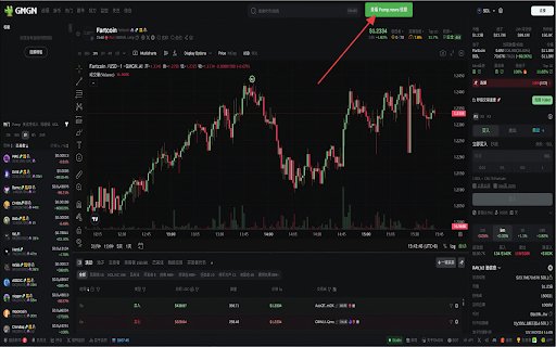 GMGN to Pump.news  from Chrome web store to be run with OffiDocs Chromium online