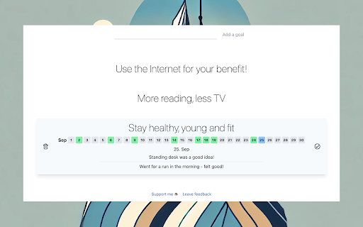 GoalMet Achieve your goals  from Chrome web store to be run with OffiDocs Chromium online