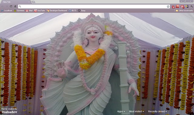 Goddess Saraswati 1920x1200  from Chrome web store to be run with OffiDocs Chromium online