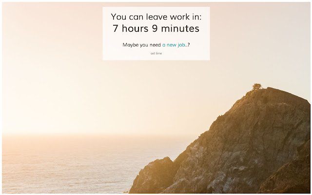 Go Home Countdown จาก Chrome เว็บสโตร์เพื่อใช้งานกับ OffiDocs Chromium ออนไลน์