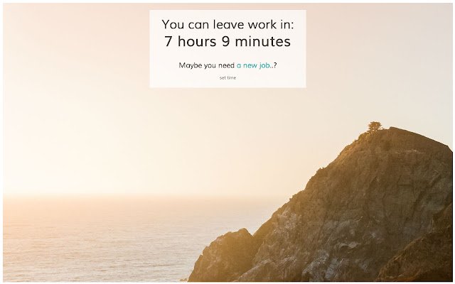 Go Home Countdown de Chrome web store para ejecutarse con OffiDocs Chromium en línea