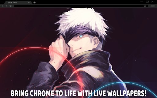 Gojo Satoru New Live Wallpaper  from Chrome web store to be run with OffiDocs Chromium online