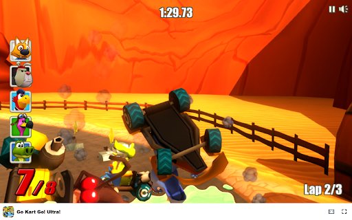 Go Kart Go! Ultra! Racing  Two Player  Action Game  from Chrome web store to be run with OffiDocs Chromium online
