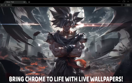 Goku Mayhem Live Wallpaper  from Chrome web store to be run with OffiDocs Chromium online