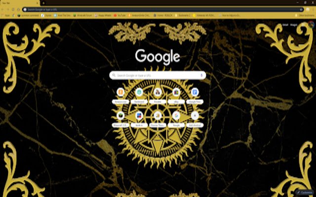 Goud en Zwart 4k uit de Chrome-webwinkel, te gebruiken met OffiDocs Chromium online