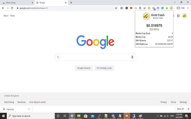 Gold Cash Market Plugin  from Chrome web store to be run with OffiDocs Chromium online