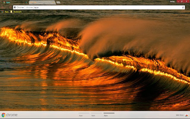 Golden Nature Ocean Thumbbig من متجر Chrome الإلكتروني ليتم تشغيله باستخدام OffiDocs Chromium عبر الإنترنت
