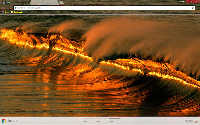 Golden Nature Ocean Thumbbig من متجر Chrome الإلكتروني ليتم تشغيله باستخدام OffiDocs Chromium عبر الإنترنت