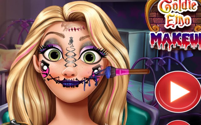Goldie Emo Makeup Game  from Chrome web store to be run with OffiDocs Chromium online