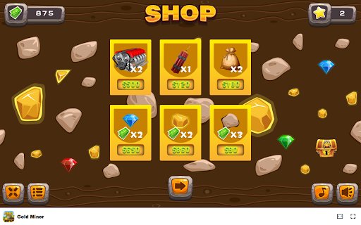 Gold Miner Game in Browser Free  Offline available  from Chrome web store to be run with OffiDocs Chromium online