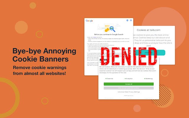 Goodbye annoying cookie banners  from Chrome web store to be run with OffiDocs Chromium online