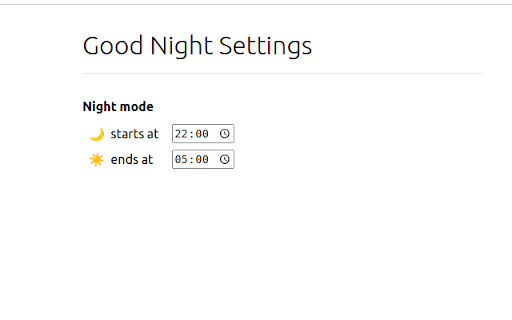 Chrome 网上商店的 Good Night 将与 OffiDocs Chromium 在线一起运行