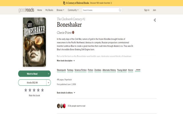 Goodreads Hidden Reviews da Chrome Web Store para serem executadas com OffiDocs Chromium online