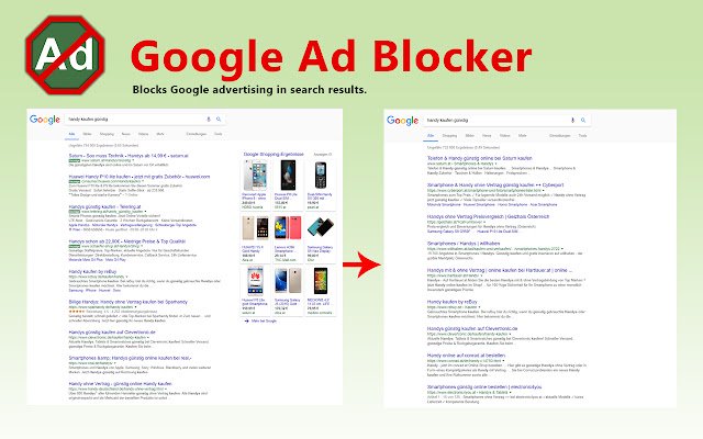 Google Ad Blocker ze sklepu internetowego Chrome do uruchomienia z OffiDocs Chromium online