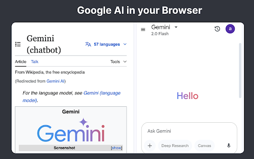Google AI  from Chrome web store to be run with OffiDocs Chromium online