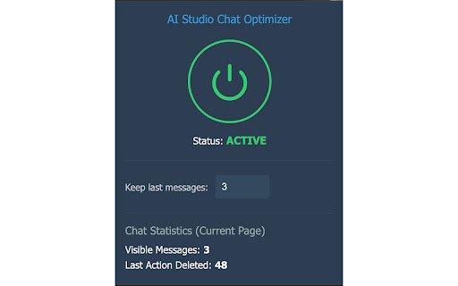 Google AI Studio Chat Optimizer  from Chrome web store to be run with OffiDocs Chromium online