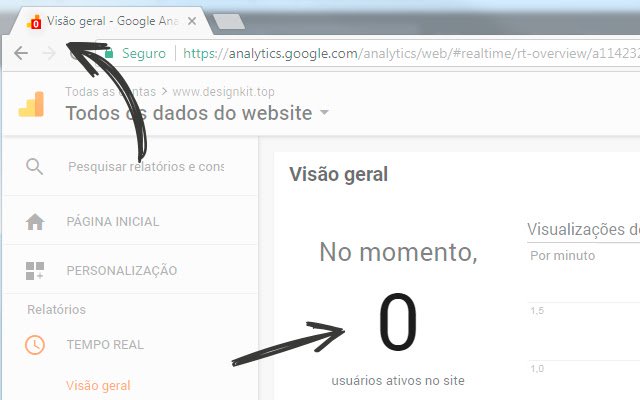 Google Analytics RealTime Counter  from Chrome web store to be run with OffiDocs Chromium online