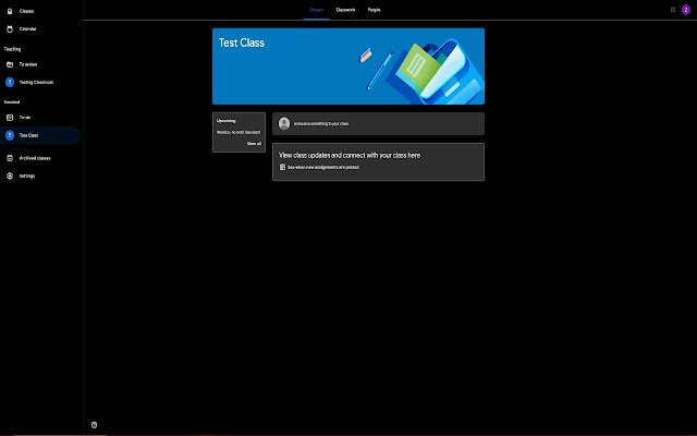 Google Classroom Dark Mode  from Chrome web store to be run with OffiDocs Chromium online