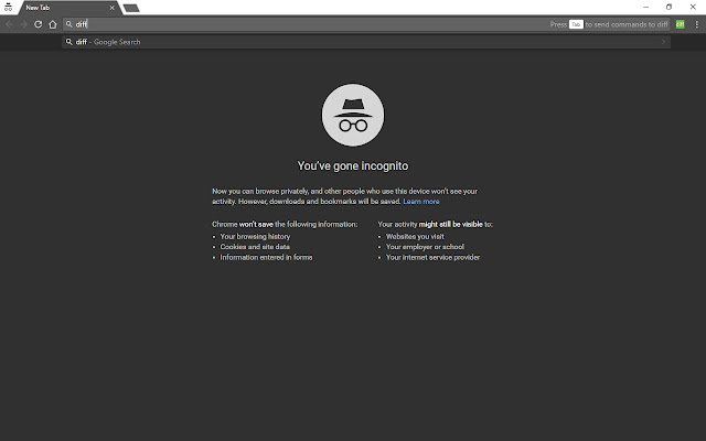 Google diff search  from Chrome web store to be run with OffiDocs Chromium online