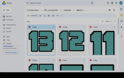 Google Drive Image Viewer  from Chrome web store to be run with OffiDocs Chromium online