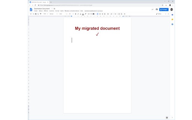 Reindirizzamento della migrazione di Google Drive dal web store di Chrome da eseguire con OffiDocs Chromium online