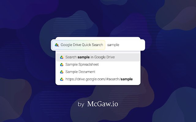 Ricerca Omnibar di Google Drive™ dal Chrome Web Store da eseguire con OffiDocs Chromium online