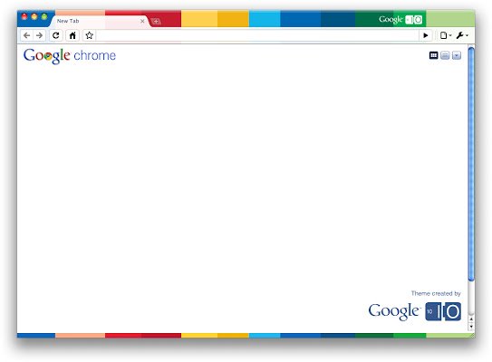 Tema Google I/O 2010 (oleh Google) dari toko web Chrome untuk dijalankan dengan OffiDocs Chromium online