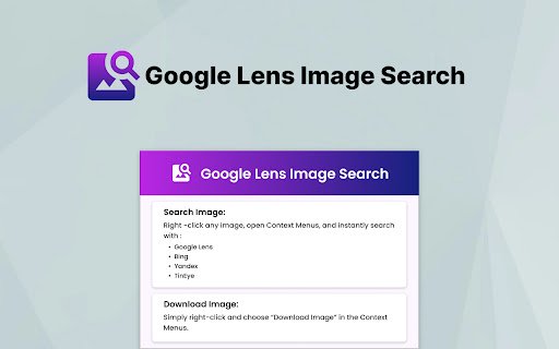 Google Lens Image Search  from Chrome web store to be run with OffiDocs Chromium online