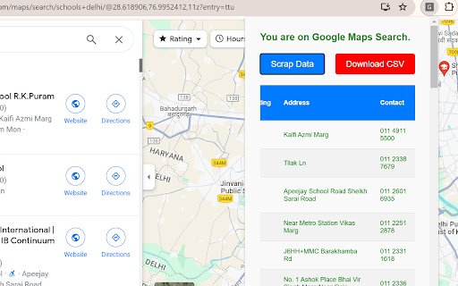 Google Maps Search Checker  from Chrome web store to be run with OffiDocs Chromium online