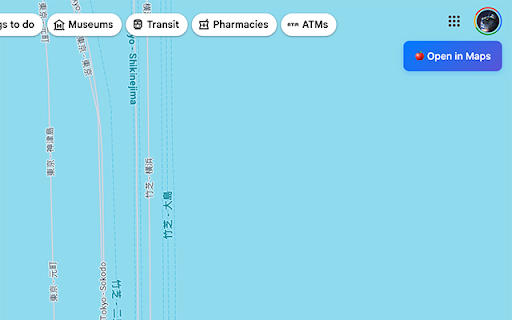 Google Maps to macOS Maps  from Chrome web store to be run with OffiDocs Chromium online
