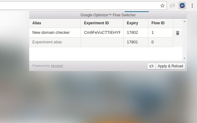 Переключатель вариантов Google Optimize A/B из интернет-магазина Chrome будет работать с онлайн-версией OffiDocs Chromium