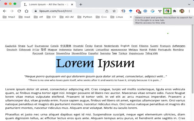 GoogleSearchButton ze sklepu internetowego Chrome do uruchomienia z OffiDocs Chromium online