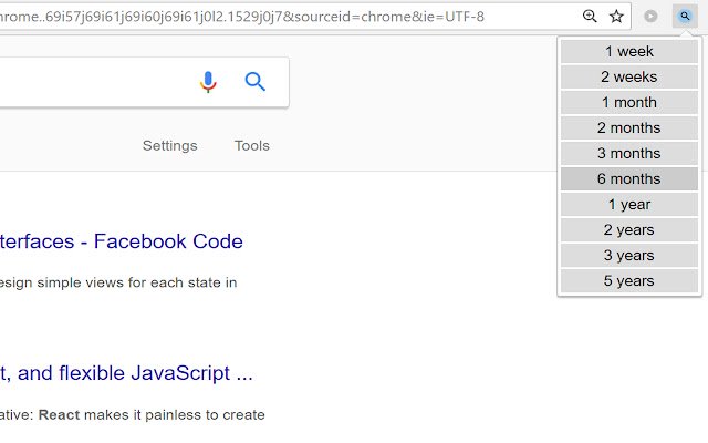 Тривалість пошуку Google із веб-магазину Chrome, яку можна запускати за допомогою OffiDocs Chromium онлайн