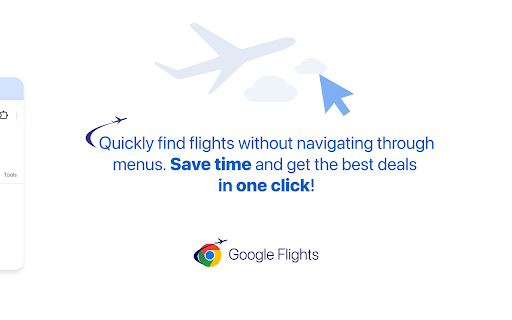 Google Search Flights Button  from Chrome web store to be run with OffiDocs Chromium online