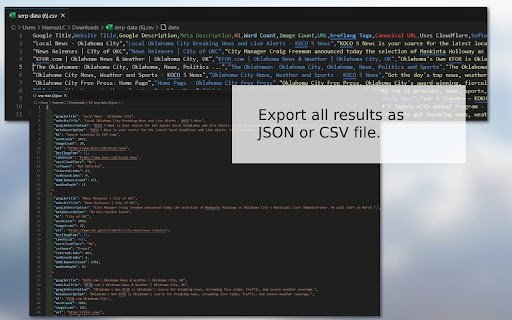 Google SERP Enhancer  from Chrome web store to be run with OffiDocs Chromium online