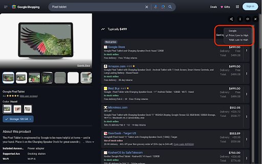 Google Shopping™ Enhancer (BETA)  from Chrome web store to be run with OffiDocs Chromium online