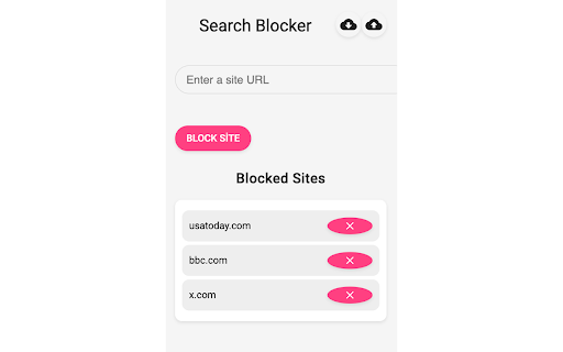 Google Site Blocker  from Chrome web store to be run with OffiDocs Chromium online
