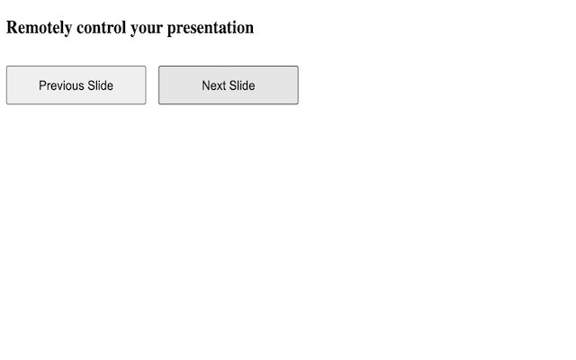 Google Slides Remote Controller  from Chrome web store to be run with OffiDocs Chromium online