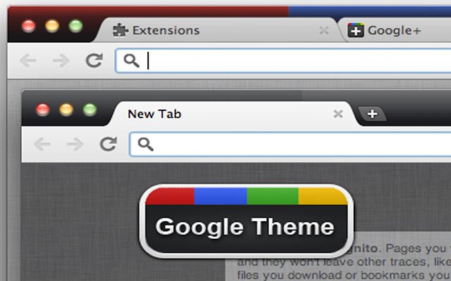 Google Theme  from Chrome web store to be run with OffiDocs Chromium online