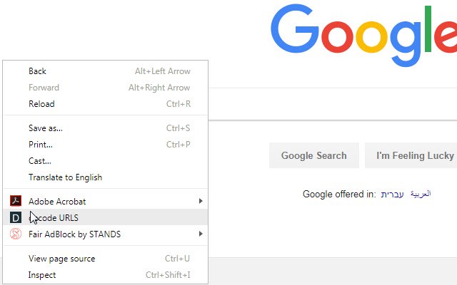 Google URLS decoder  from Chrome web store to be run with OffiDocs Chromium online