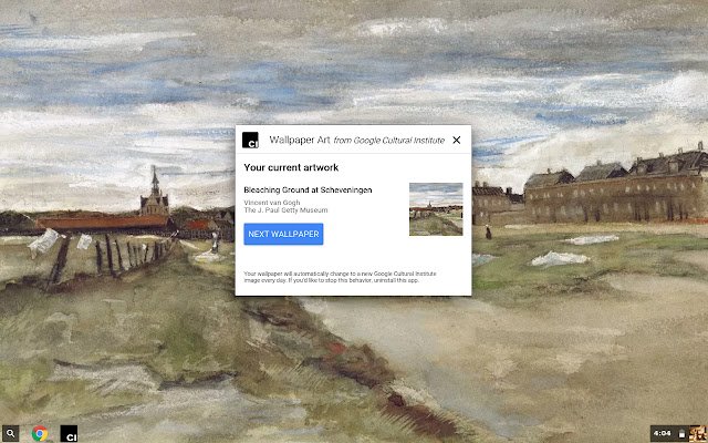 Google Wallpaper Art  from Chrome web store to be run with OffiDocs Chromium online