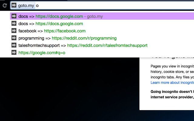 goto.my  from Chrome web store to be run with OffiDocs Chromium online