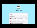 GoTo Tab از فروشگاه وب Chrome برای اجرا با OffiDocs Chromium به صورت آنلاین