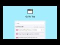 GoTo Tab  from Chrome web store to be run with OffiDocs Chromium online