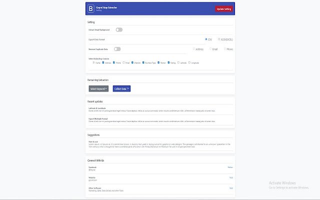 Goyral Map Extractor  from Chrome web store to be run with OffiDocs Chromium online