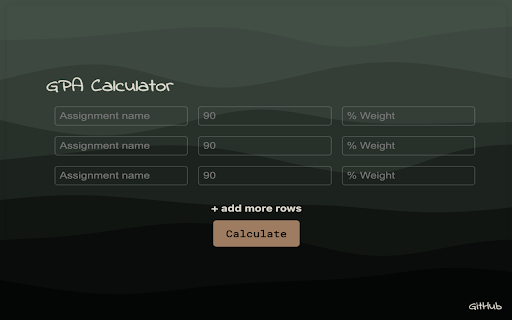 GPA Calculator Extension  from Chrome web store to be run with OffiDocs Chromium online