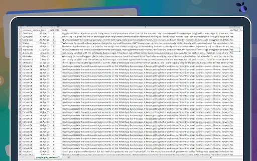 G Play Reviews Scraper and Exporter | Ecomstal  from Chrome web store to be run with OffiDocs Chromium online