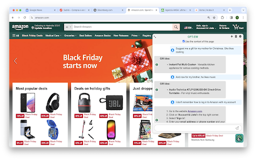 GPT EW: ChatGPT EveryWhere  from Chrome web store to be run with OffiDocs Chromium online