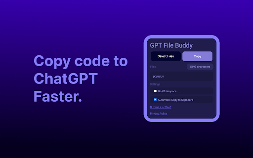 GPT File Buddy  from Chrome web store to be run with OffiDocs Chromium online